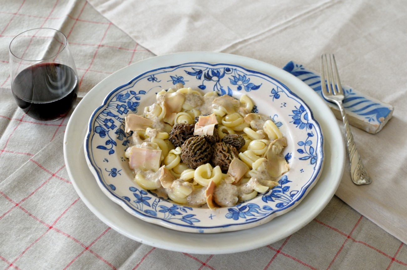 pasta al bosque de invierno