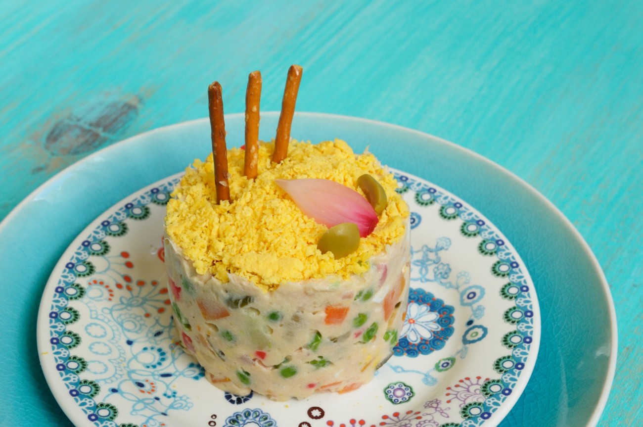 ensaladilla rusa como aquí