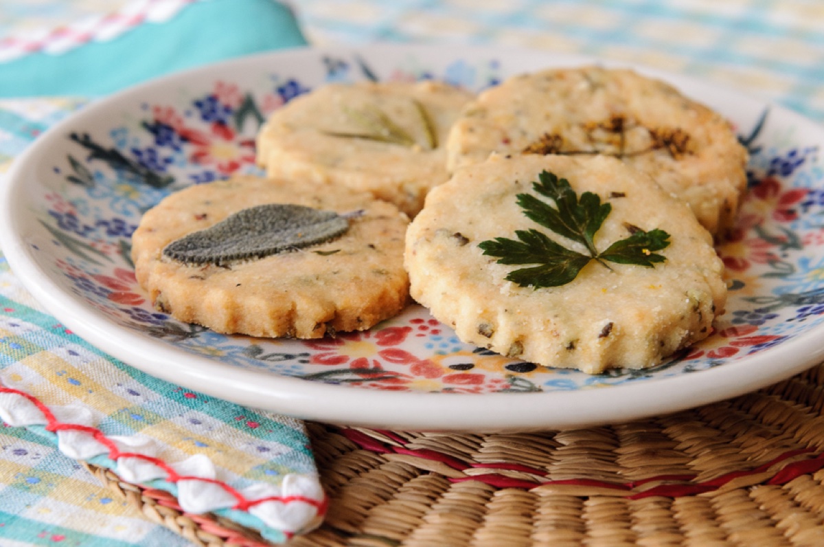 galletas de queso y hierbas