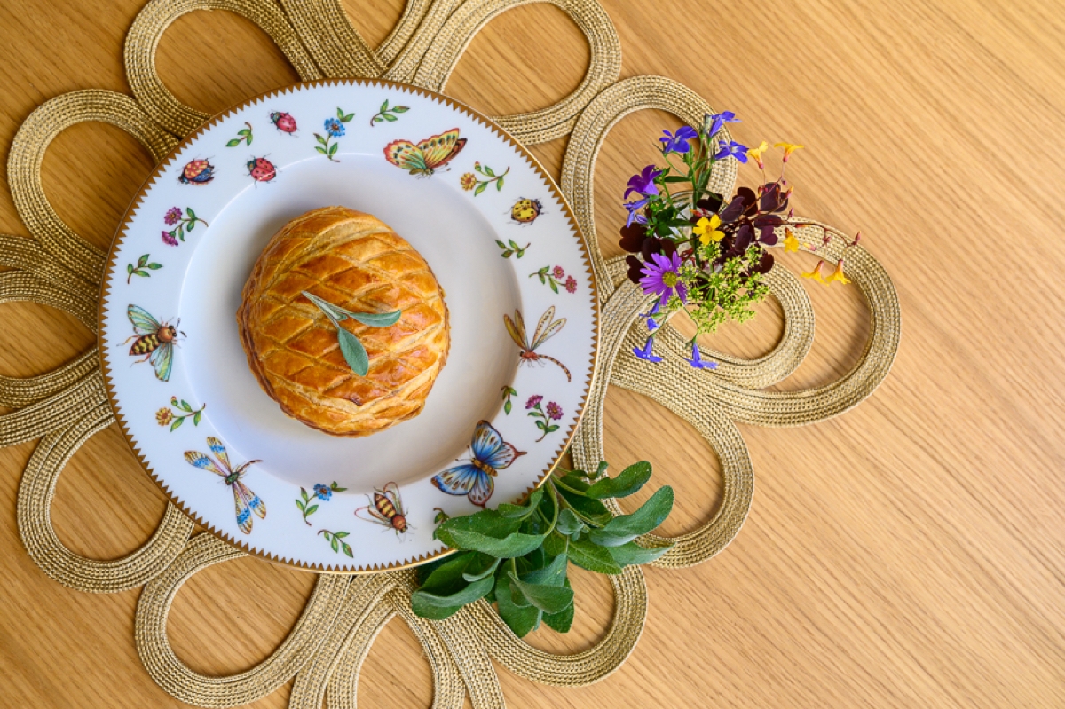 pithiviers de calabaza y salvia
